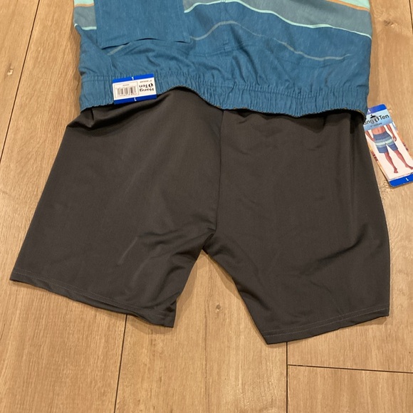 Hand Ten Green Swim Trunks For Men Size L - Picture 10 of 16